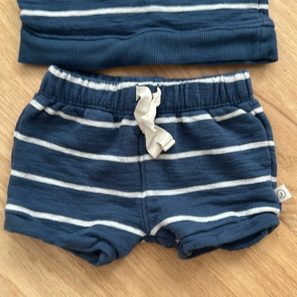 Striped Blue Kids Matching Set